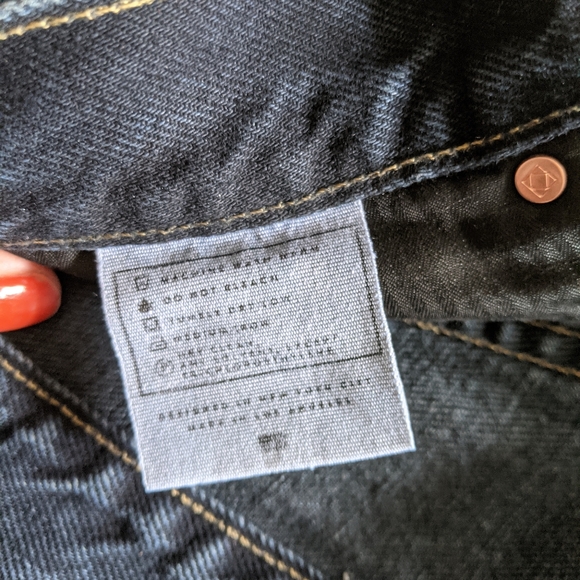 AYR Styx High Waist Rise Straight Leg Frayed Raw Hem 26 - Picture 7 of 8